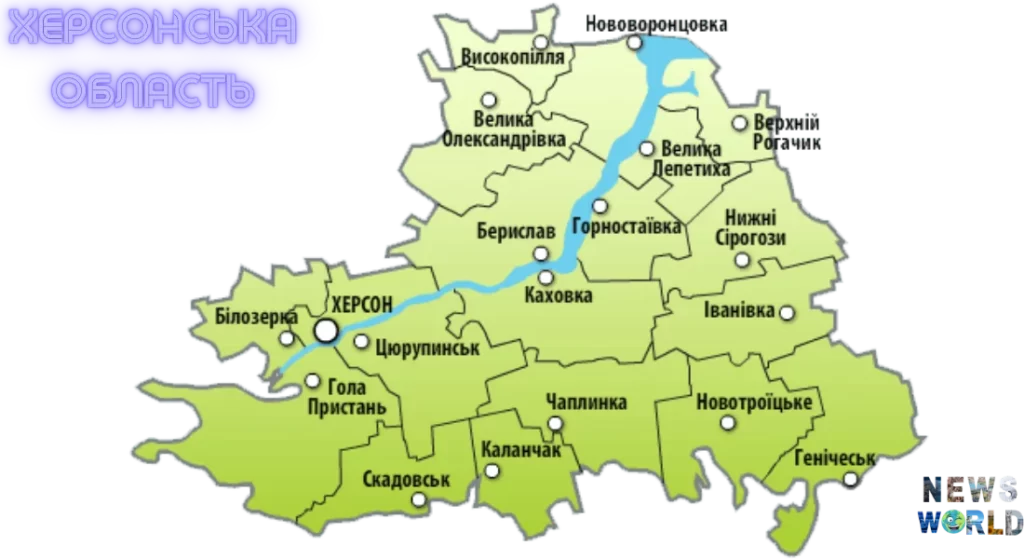 Карта Херсонської області