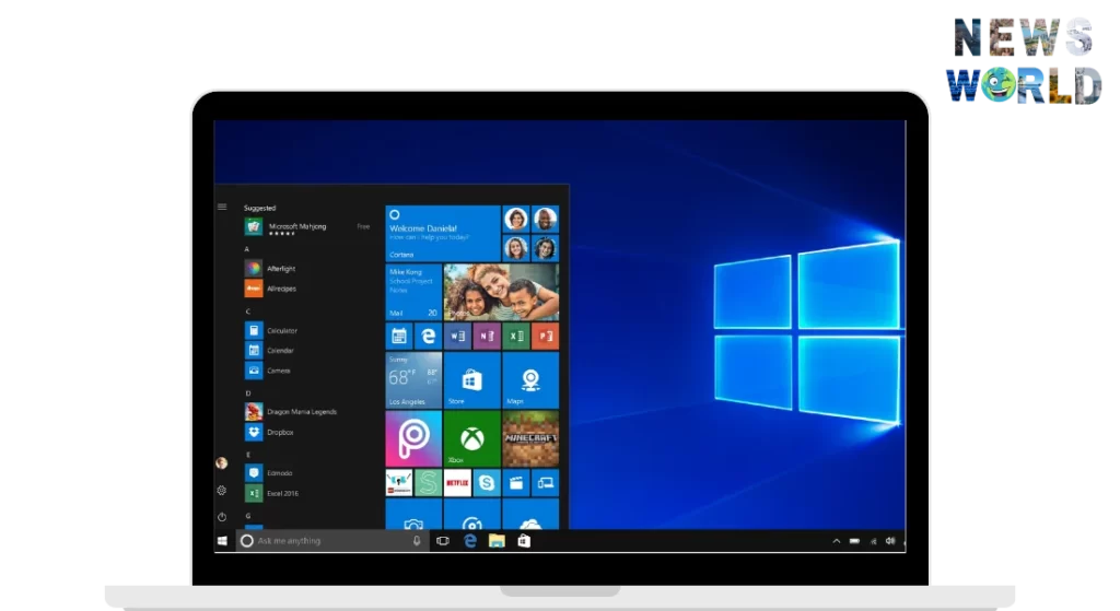 Скрін на комп'ютері з Windows 10